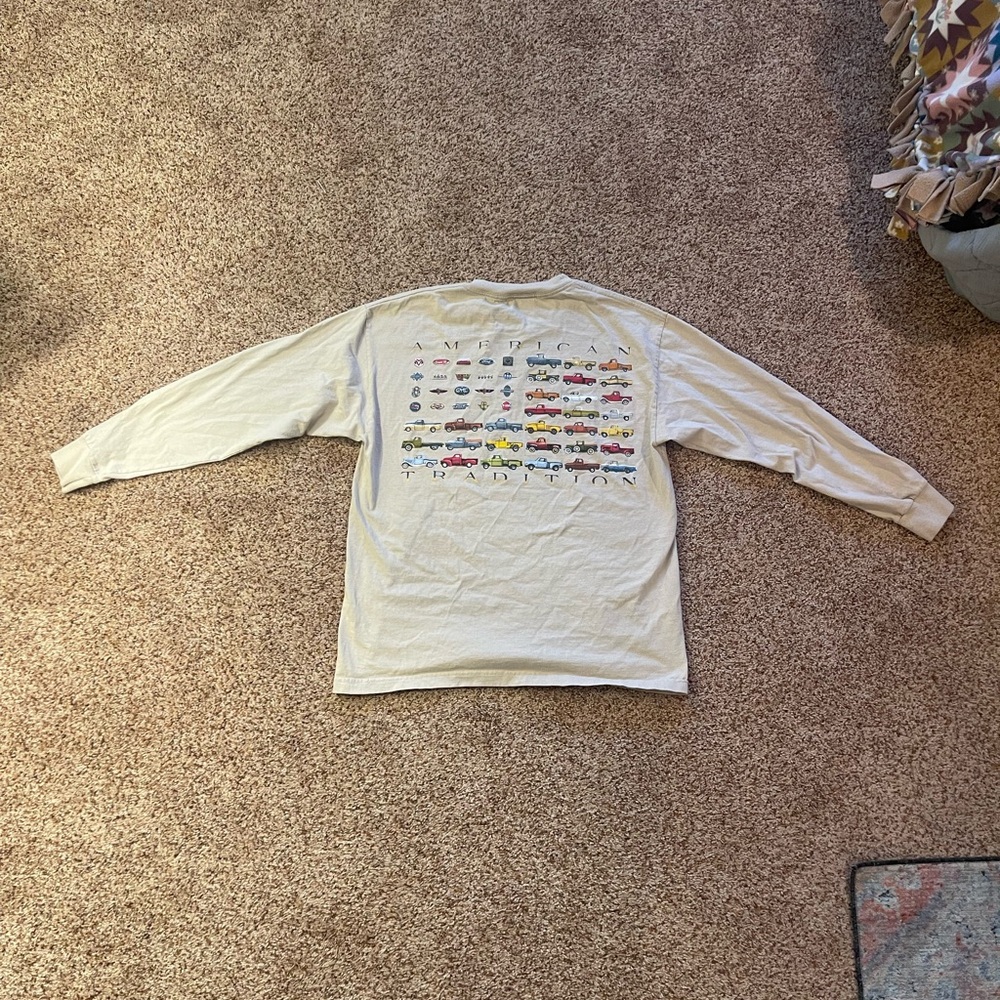 Men's Cream Long Sleeve Tee